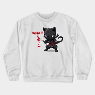 Spooky Lockdown Ninja Cat Crewneck Sweatshirt